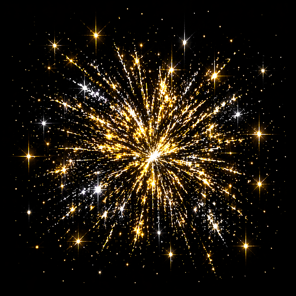Bright sparkles representing an energetic classroom vibe