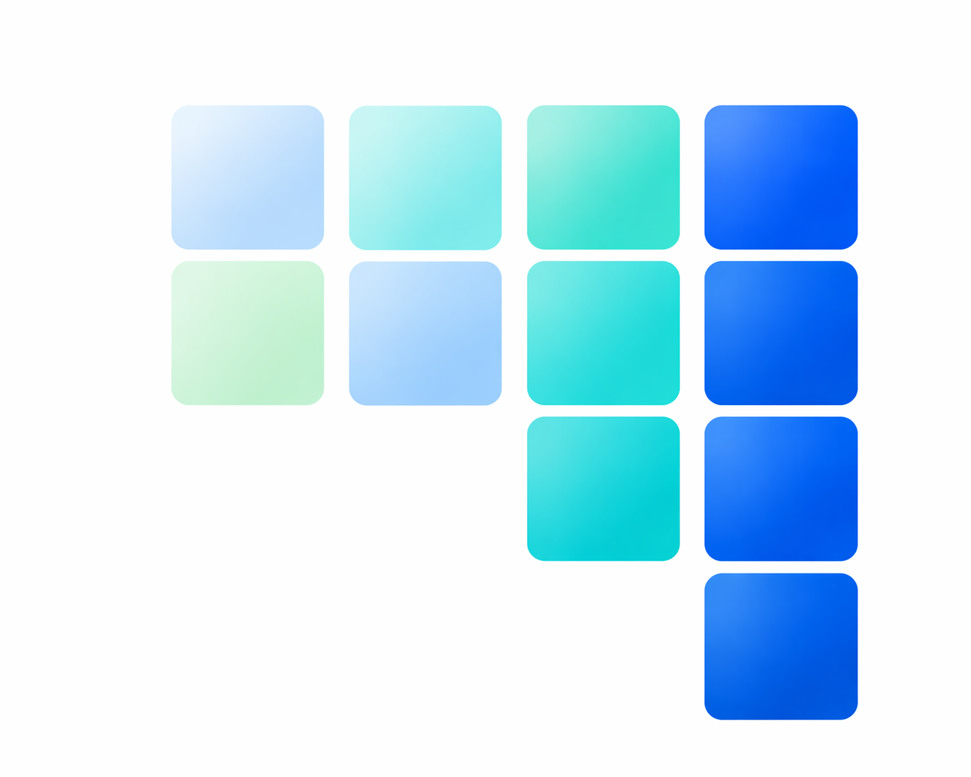 Orderly blue tiles representing a focused classroom vibe