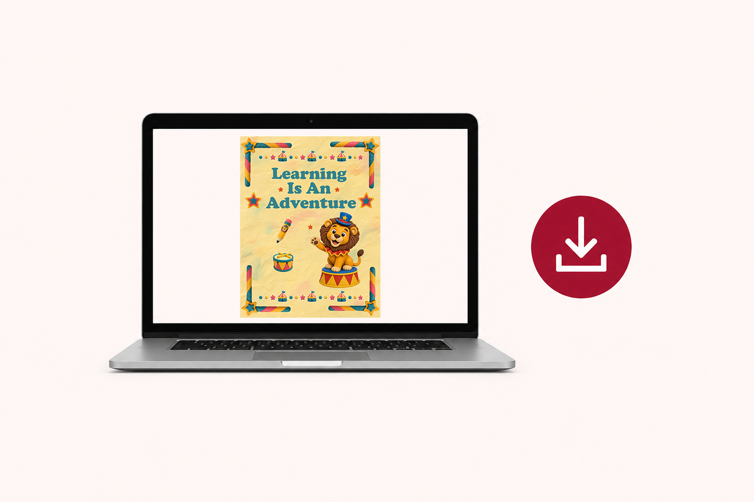 Circus classroom poster ready to download and print from a laptop