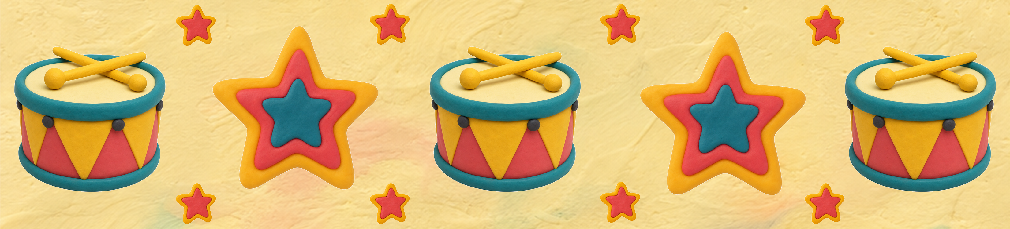 Complete Circus Lion drum bulletin-board border