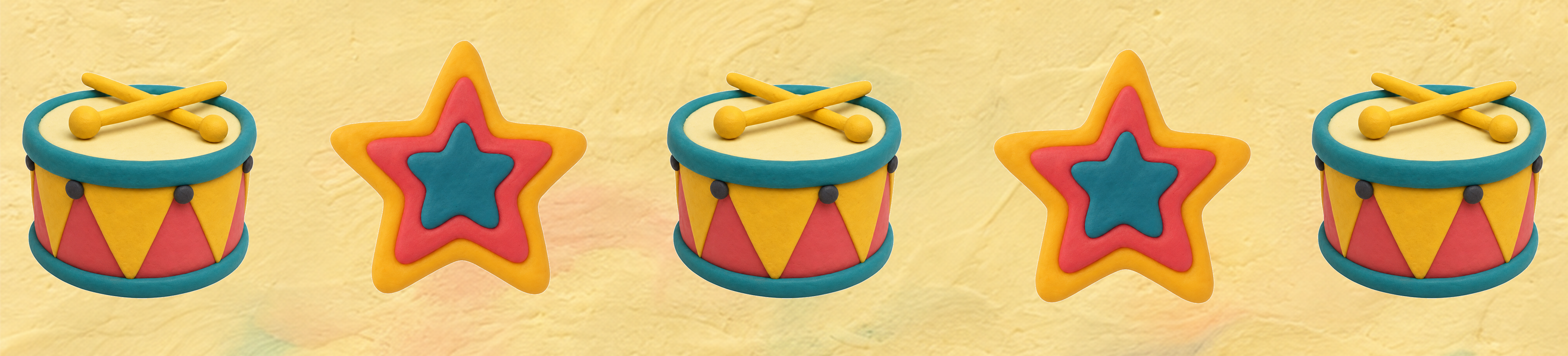 Essential Circus Lion drum bulletin-board border