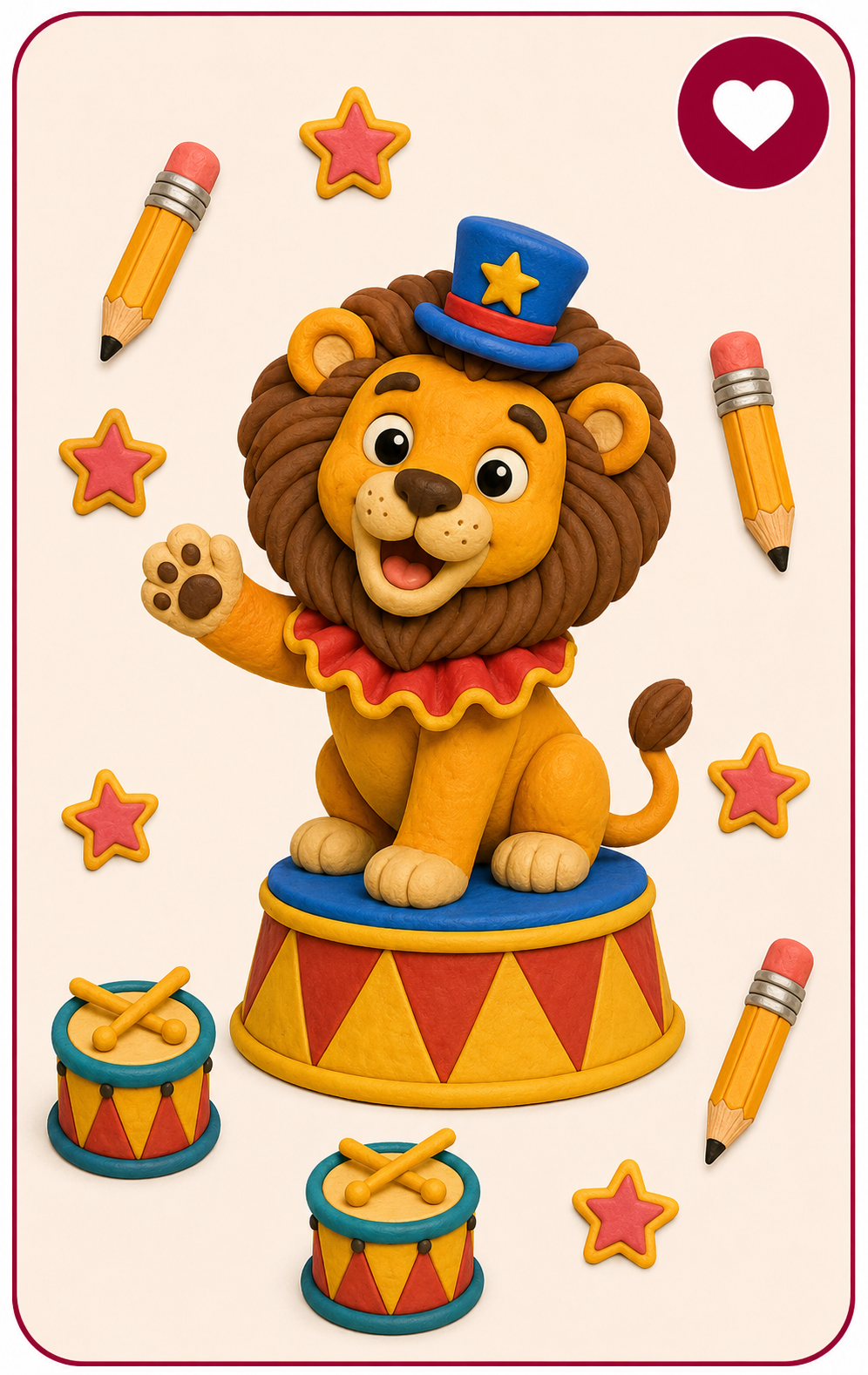 Circus Lion theme artwork