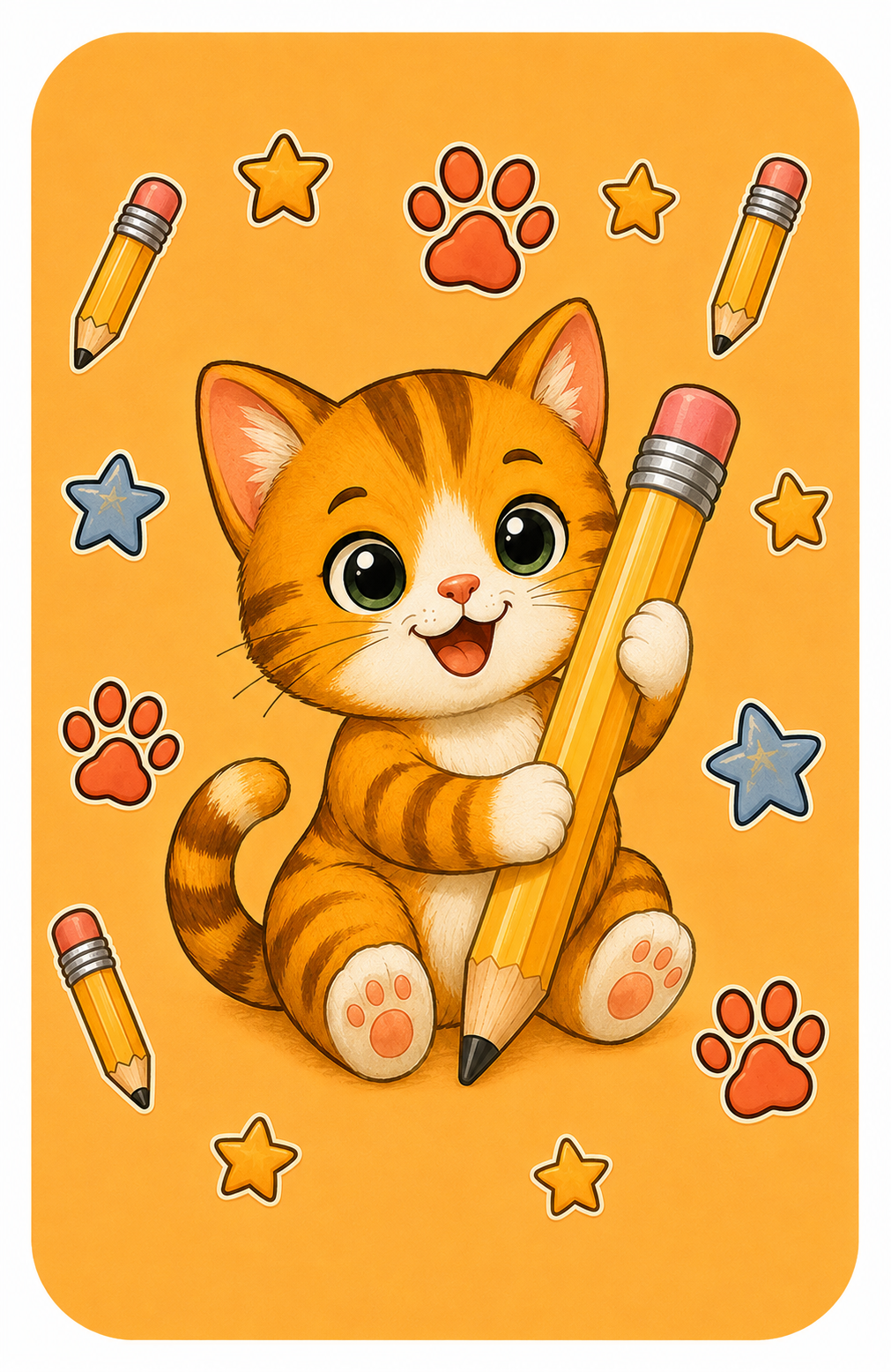 Curious Cat theme artwork